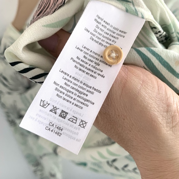 Beautiful Des Petits Hauts silk blouse size 1 - Picture 5 of 11